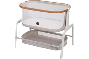 Maxi-Cosi Iora Bedside Bassinet , infant bedside sleeper crib, 4 height positions, portable & folds flat, large storage baske