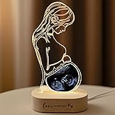 Personalized Baby Ultrasound Photo Frame, Customized Acrylic Ultrasound Lamp, LED Night Light for New Mom, Pregnant Wife Gift