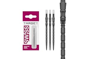 Target Darts Signature Swiss Point TRB | 3 Pack Set of Tips | 42MM – Black | Change Dart Points, Swiss Point Technology, Prof