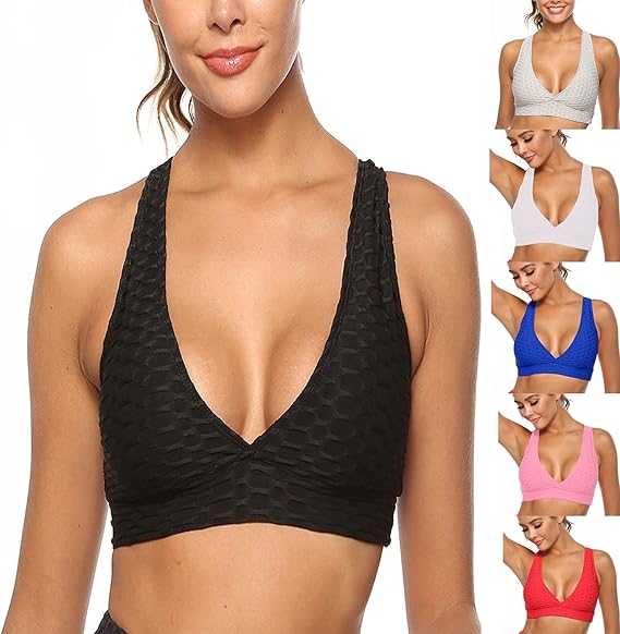 Chagoo TIK Tok Bras, TIK Tok Yoga Bras Yoga High Waist Shorts for Women