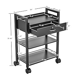 Salon Beauty Cabinet Cart Trolley 2-Layer Rolling
