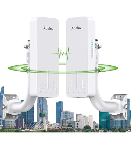 Supports Universels Pour Point D'accès Extérieur - Lot De 2, Réglables à 150°, Montage Mural Ou Sur Poteau - Pour CPE, Caméras, Répéteurs WiFi