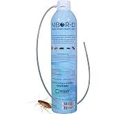 Nisus Nibor-D Insecticide Foam with IGR, 1 Pack, 21 oz Can | Ready-to-Use for Fly and Cockroach Control, 360 Degree Application, Includes 17" Hose