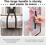 Yafe 3 Pack Large 91L Transparent Clothes Storage Boxes with Lids view 4