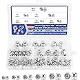 Acorn Nuts, 150Pcs Metric Hex Acorn Cap Nuts Assortment Kit, M3 M4 M5 M6 M8 M10-304 Stainless Steel Caps for Bolt for Indoor Outdoor