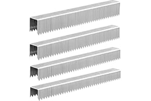 SITLDY Heavy Duty T50 Staples 1580-Count 4 Sizes Includes: 5/16",3/8",1/2",9/16" Beveled Chiseled Pointed Galvanized Staples, 20 Gauge Galvanized Assorted Size Project Pack