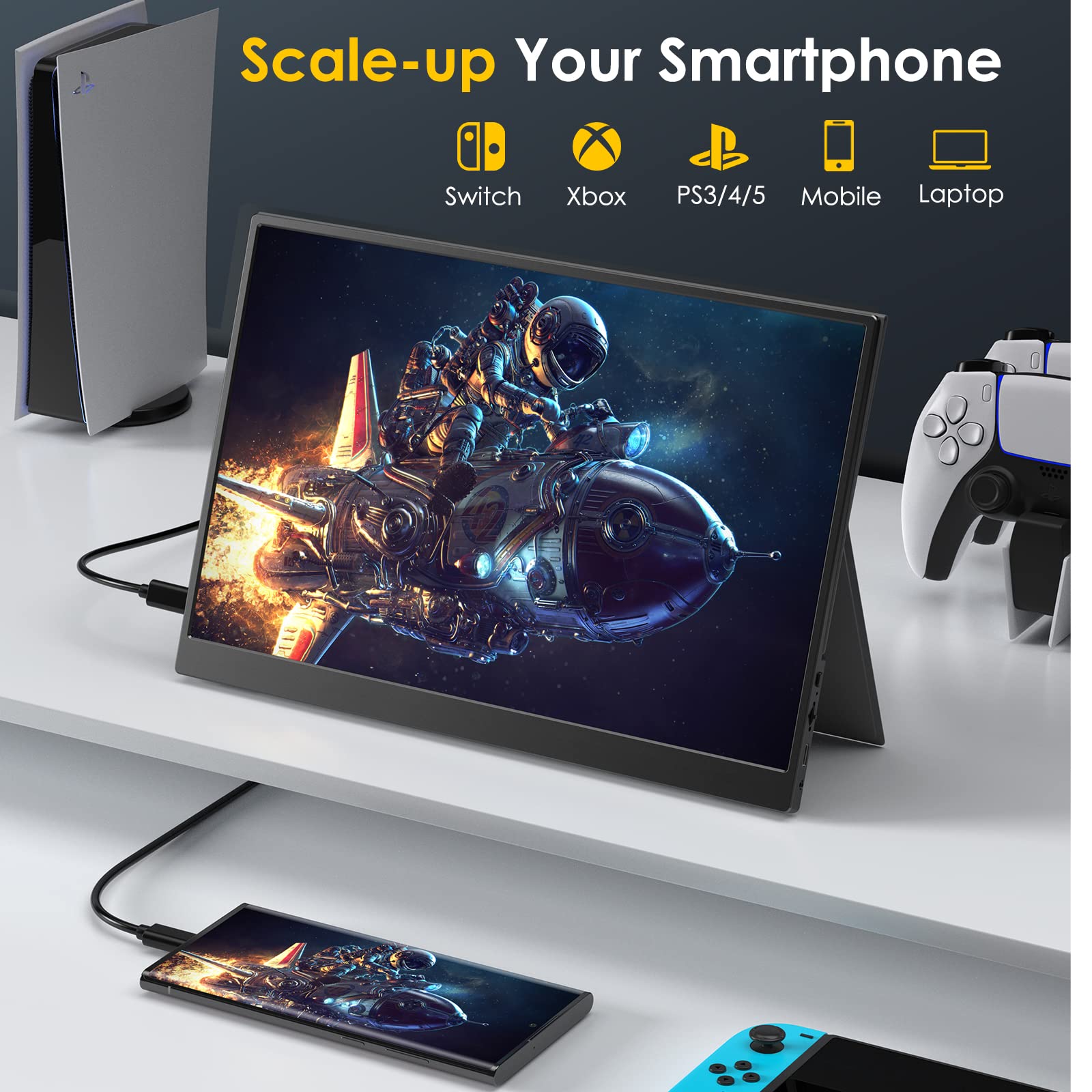 MNN 2.5K Portable Monitor 13.3