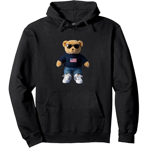 Amazon.com: Cute Green Outfit Teddy Bear Pullover Hoodie