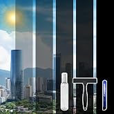 FuFin Window Film Transparent, 30% VLT, for Shopfront Glass, 17.5"&times;78.7" | Window Tint with Installation Tools, PET Material, Heat Control UV Blocking Ideal for Stores, Glass Doors and Display Windows
