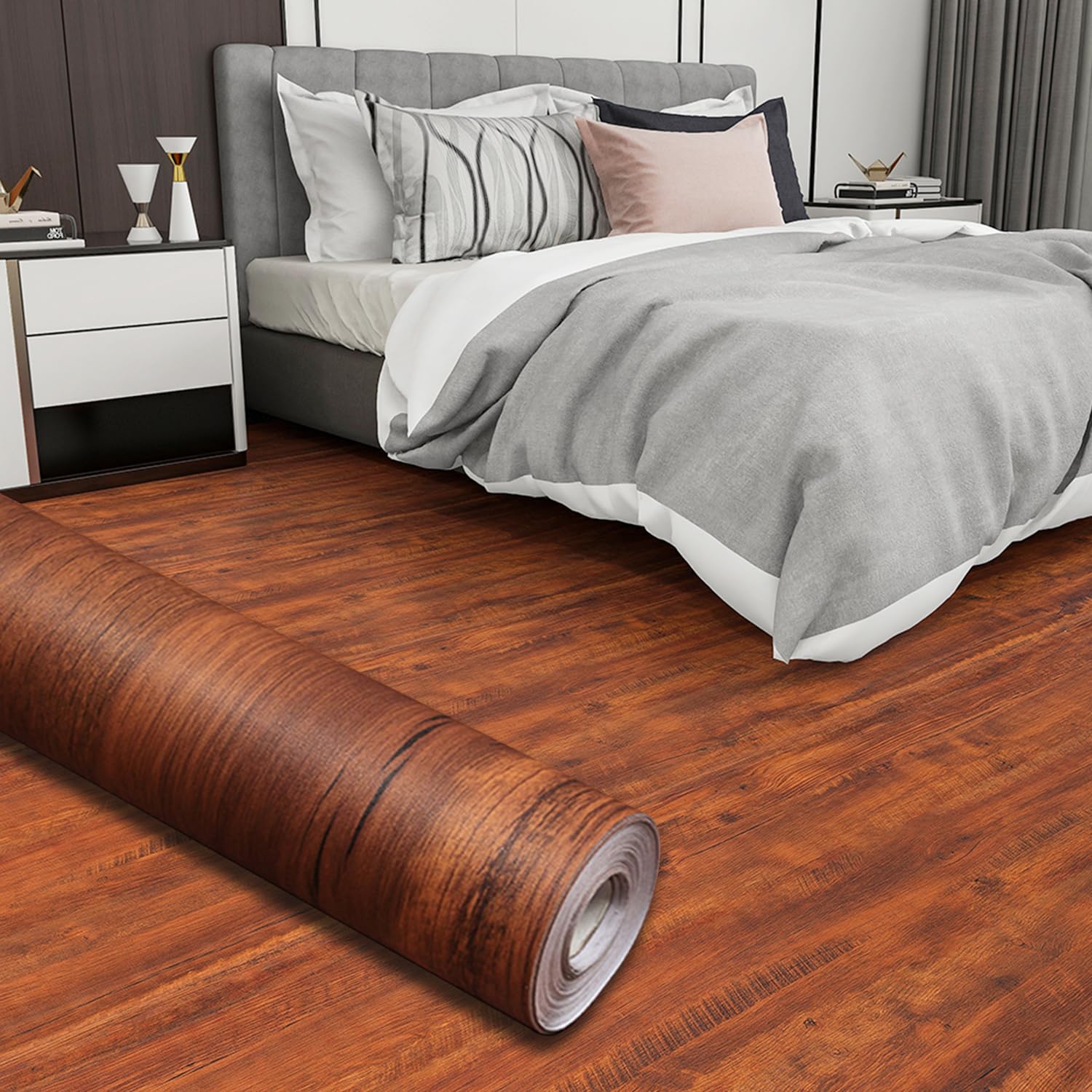 Photo 1 of * USED* and Stick Vinyl Flooring Roll -"- Long Continuous Roll Reduces Seams | Waterproof & Non-Slip | for Kitchen, Bathroom, Rentals - Easy DIY