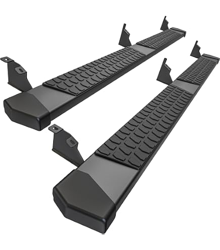 Westin R5 Black Nerf Step Bars - 5 Inch Wide, Rocker Panel Mount, For Trucks & SUVs