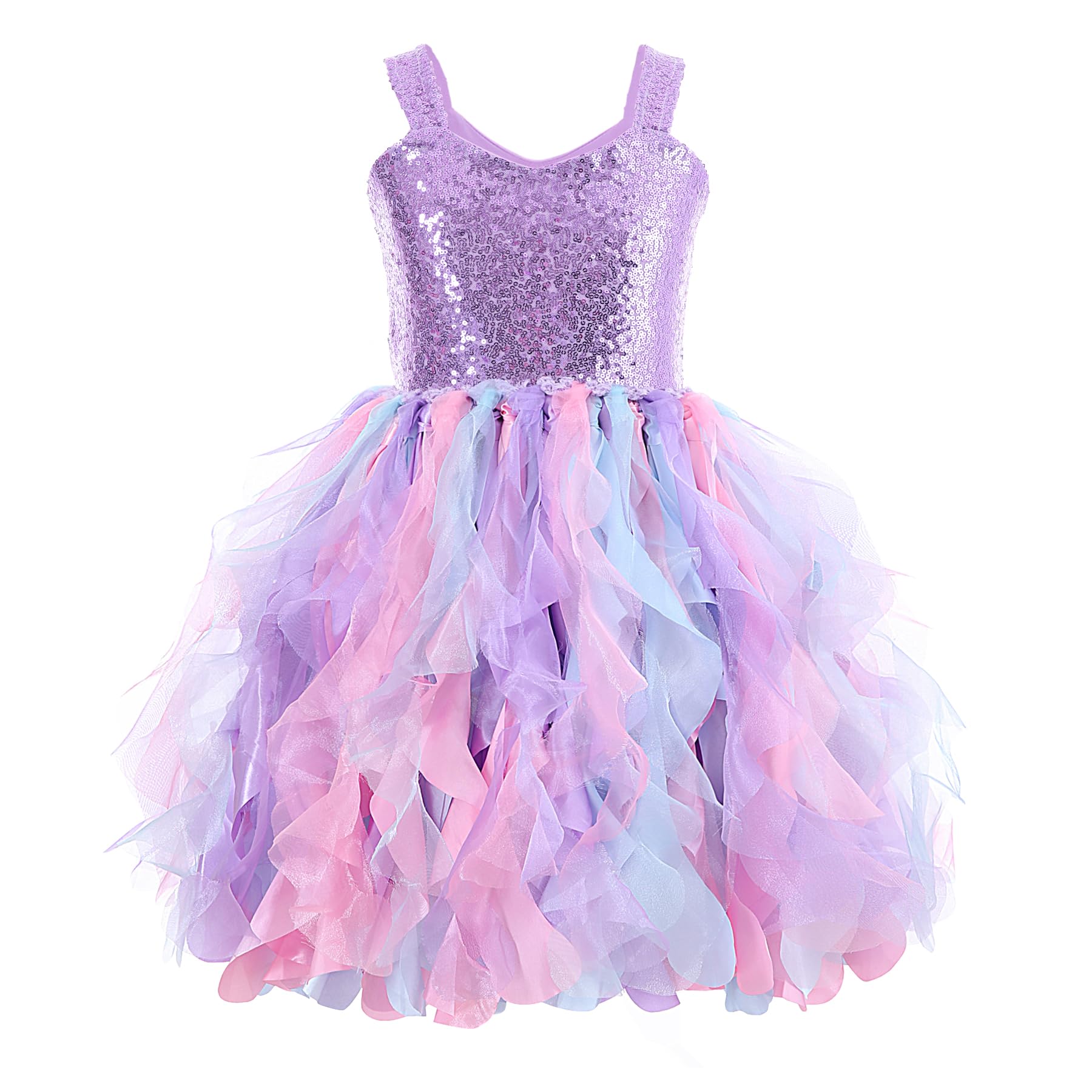 Photo 1 of HB HBB MAGIC Purple Sequin Tutu Dress for Girls Tulle Princess Prom Dresses Sparkly Birthday Party Outifts Toddler Girl 10T