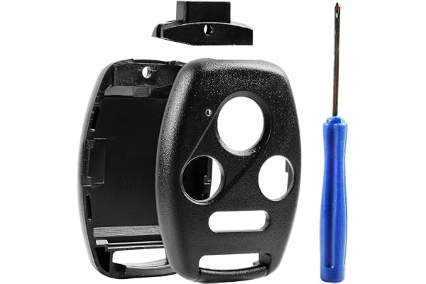 Cutting NOT Required - Key Fob Keyless Entry Remote Shell Case & Pad fits Honda 2003-2012 Accord / 2006-2013 Civic EX / 2009-