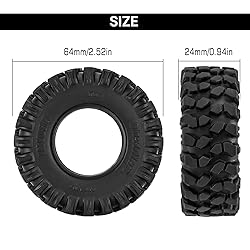 INJORA Obsidian S5 1.3" Rock Crawling Tires for
