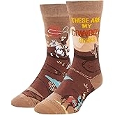 HAPPYPOP Western Cowboys Gifts - Cowboy Boot Socks for Men Women, Country Texas Gifts for Cowgirl