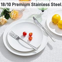 KINGSTONE Hammered Silverware Set, Flatware