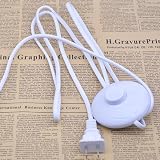 Helunsi 3Pcs Floor Lamp Foot Switch White Inline Push Button Pack of 3 view 8