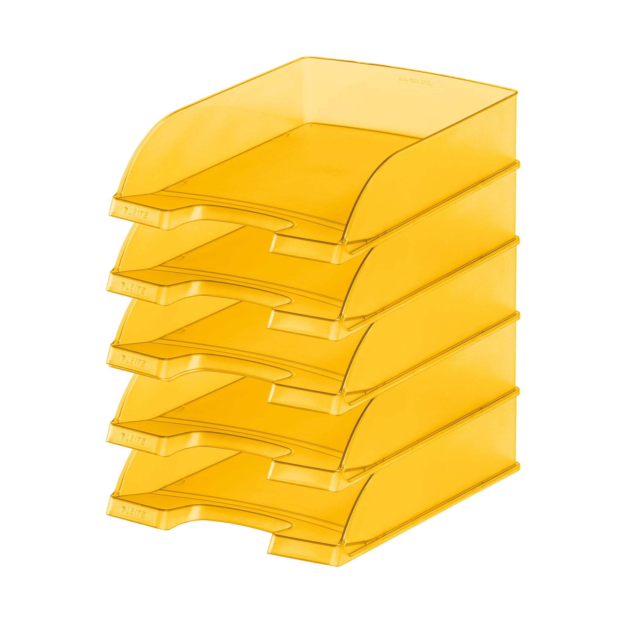 Leitz Letter Basket, Yellow Frost