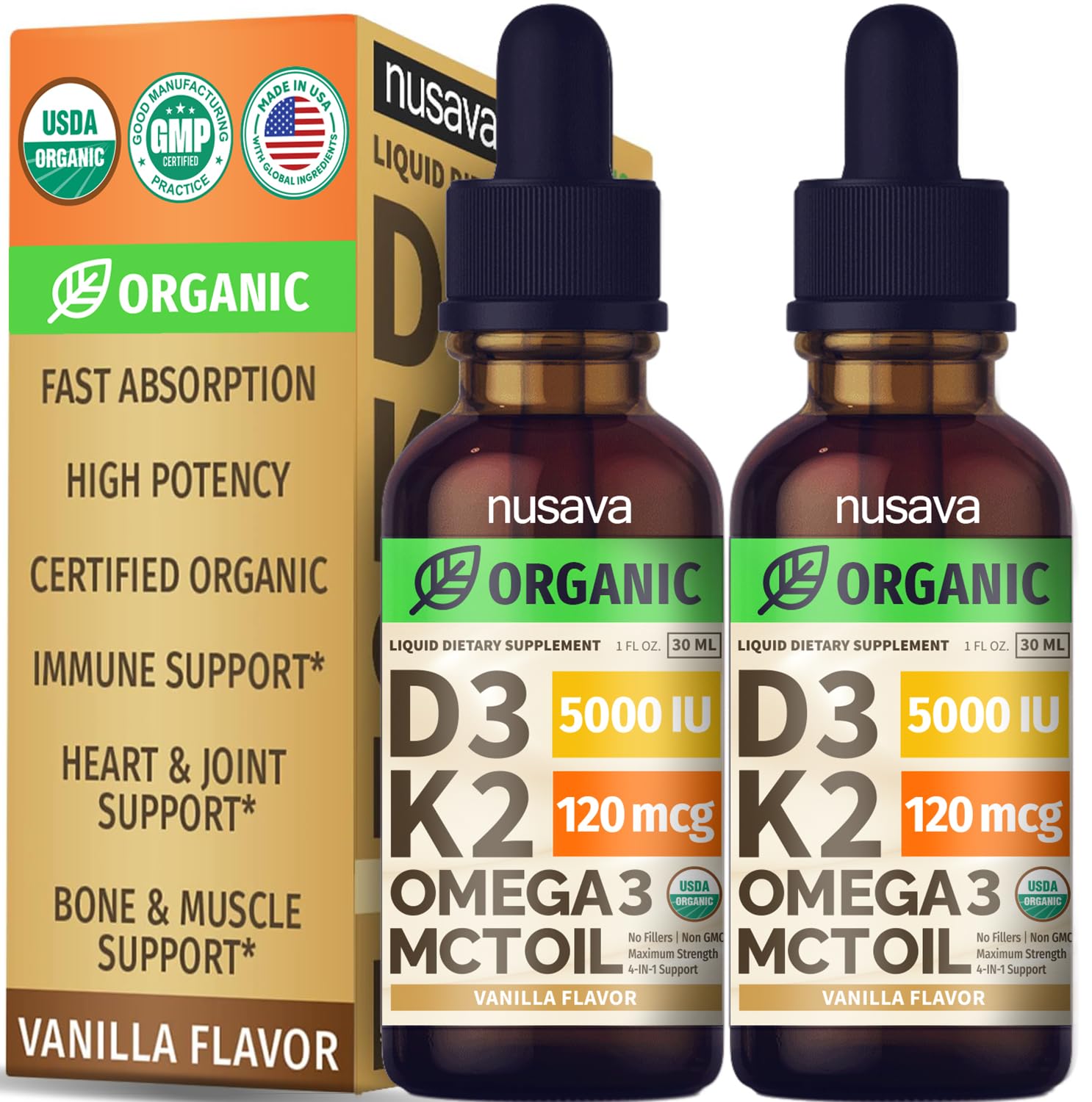 Vitamin D3 K2 Drops (Vanilla)