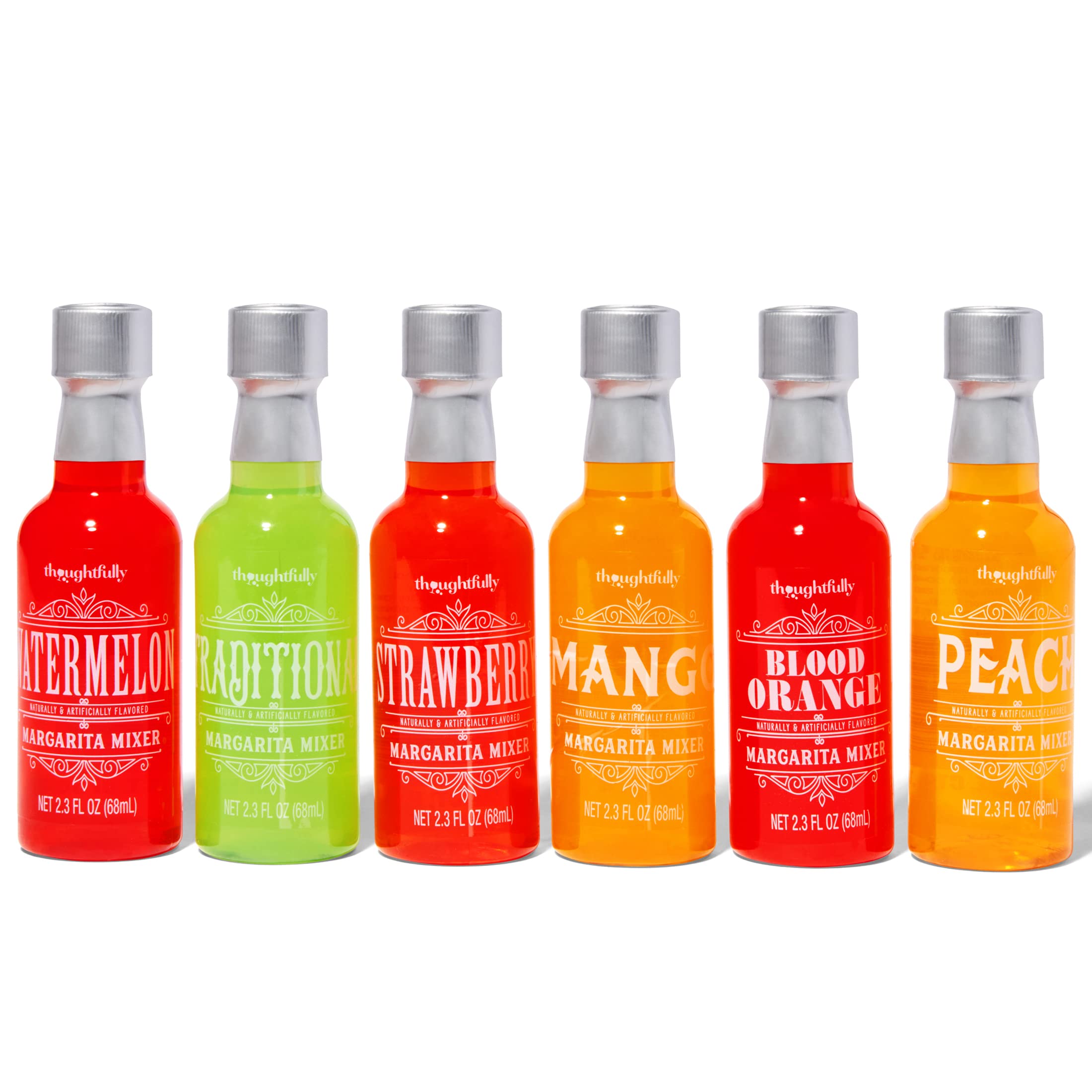 Thoughtfully Cocktails, Margarita Cocktail Mixer Gift Set, Vegan and Vegetarian, Variety of Fruit Flavors, Set of 6 (Contains NO Alcohol) - Image 2