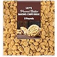 Lilys Peanut Butter Baking Chips Bulk 5 Pounds - Gluten Free, Low Carb Baked Chips - Creamy & Smooth, No Sugar Added, Made with Stevia - Perfect for Baking Cookies & Desserts