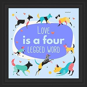Dog Lovers Gifts | 7x7 Tile Artwork Special for Dog Lover | Gift Ideas for Puppy Owner | Ideal Birthday Present for Dog People | Perfect Pet Art for Home or Office Decor