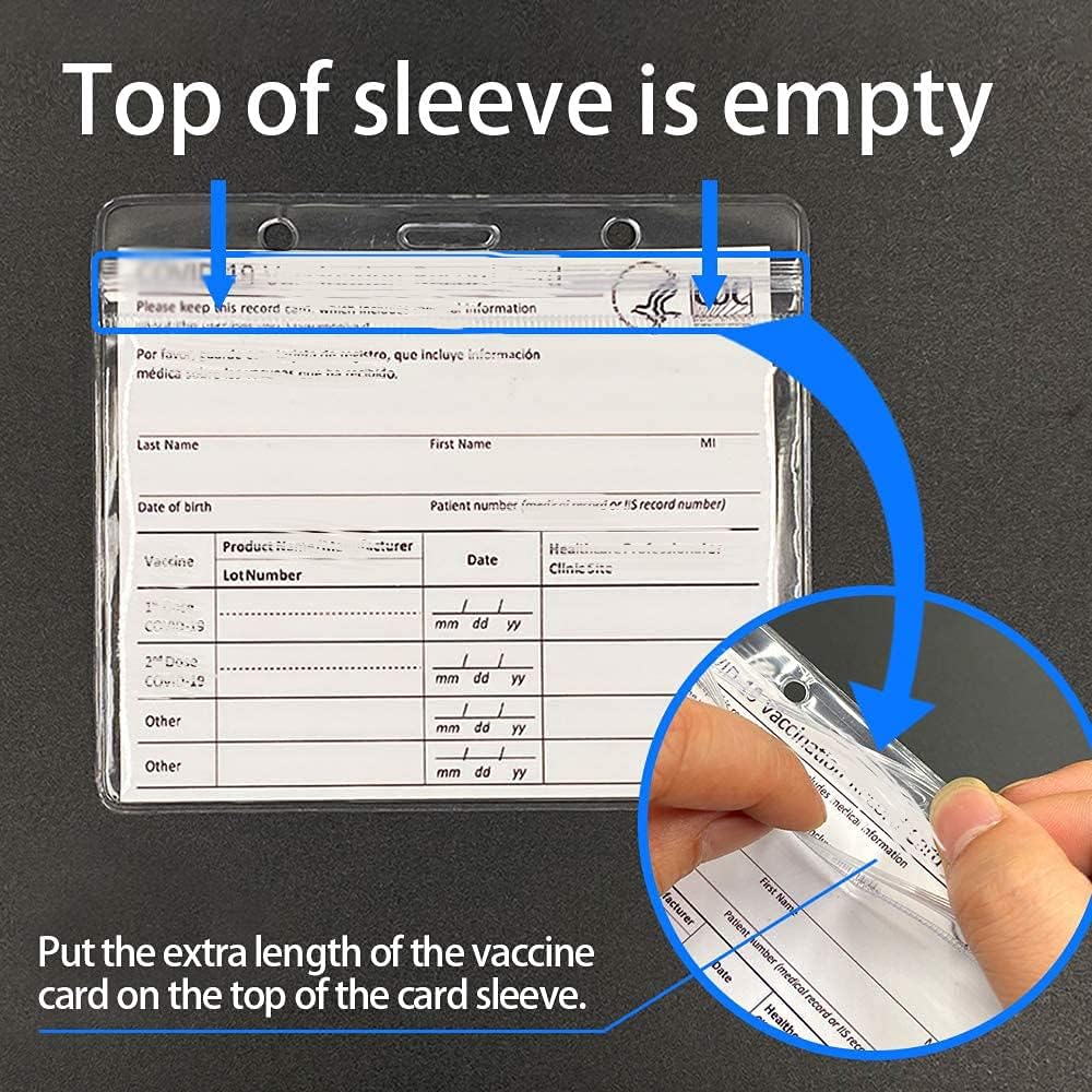 5PCS CDC Badge Holders 4 X 3 Inches Record Cards Protector Holder Clear Vinyl Plastic Sleeve with Waterproof Type Resealable Zip (5) : Office Products