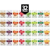 BeauKON Korean Facial Sheet Mask, Moisturizing, Age-Defying, Soothing, Hydrating, Brightening, Nourishing, Tightening, Relaxi