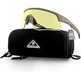 EYEGLAD FORTIX Z87.1 Powersports Eyewear Protective Safety Glasses HD High Contrast UV400 Sports Wrap Sunglasses