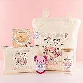 Simneygo 6Pcs Axolotl Gifts for Girls, Cute Axolotl Accessories for Axolotl Lovers, Crochet Axolotl Birthday Gifts Christmas Gifts for Teen Girls,Trendy Stuff Daughter Granddaughter Niece Her