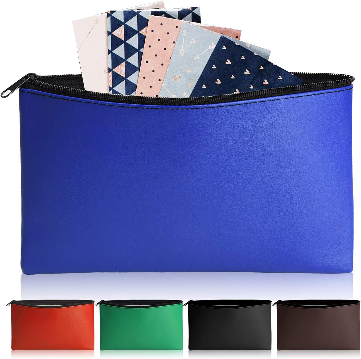 TOBWOLF 5PCS Bank Deposit Money Bag, 11x6" / 28x15.3cm