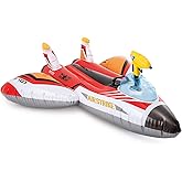 INTEX Water Gun Plane Inflatable Pool Float: Pool Toy for Kids – Includes Toy Water Gun – 88lb Weight Capacity – 46" x 46" –