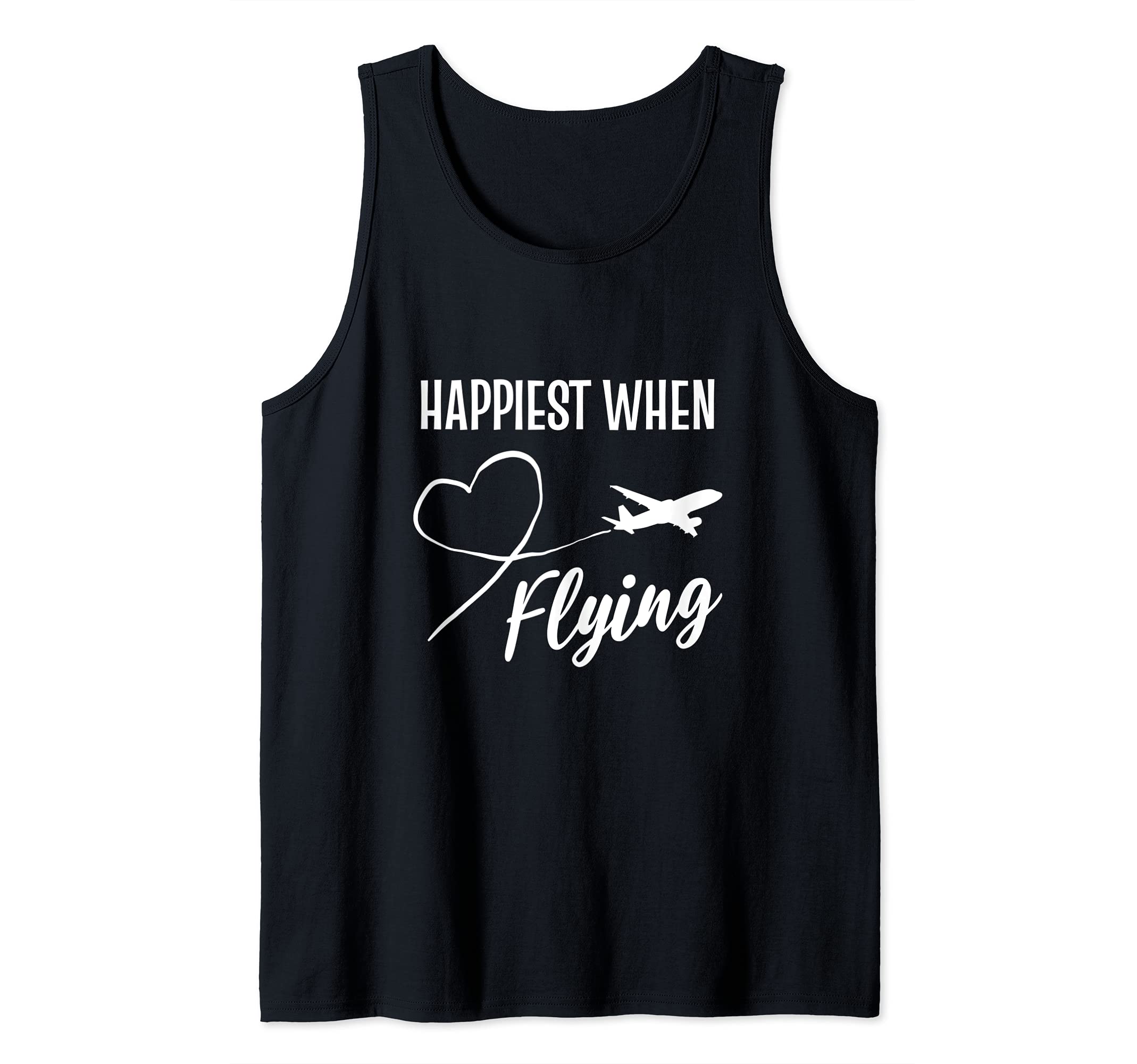 Happiest when Flying Airline Steward Tank Top