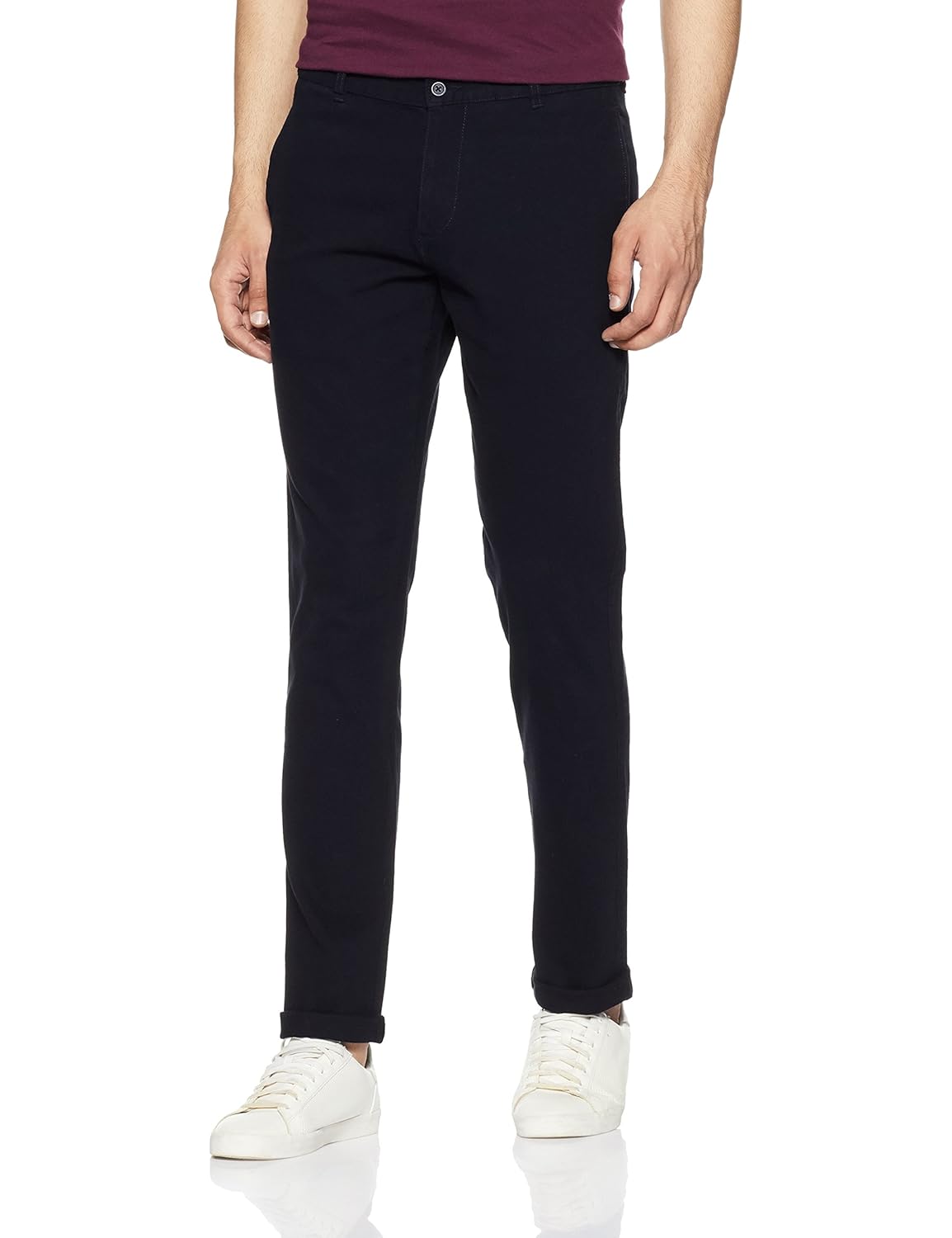 diverse mens slim fit casual trousers