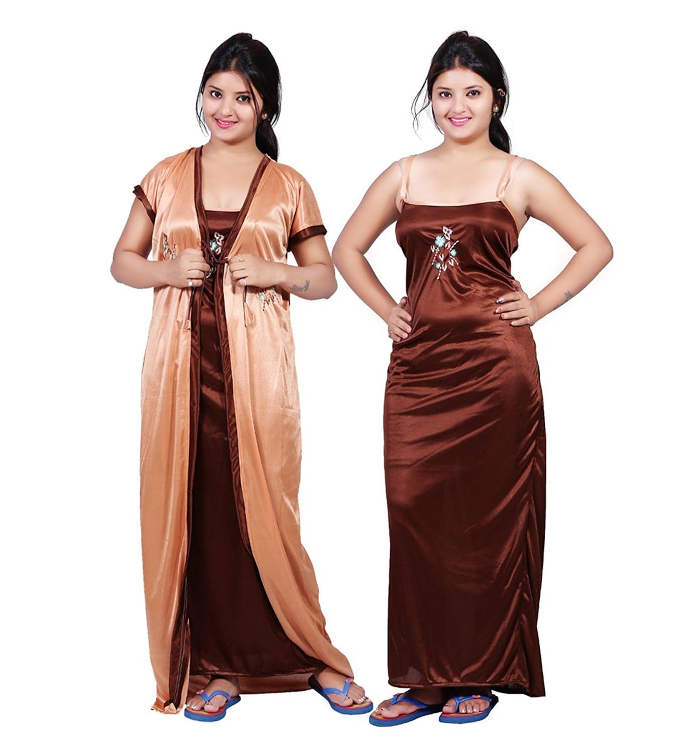 bailey women's satin night dress (pack of 2)