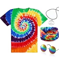 Norme 4 Pieces Halloween Hippie Costume Set Include