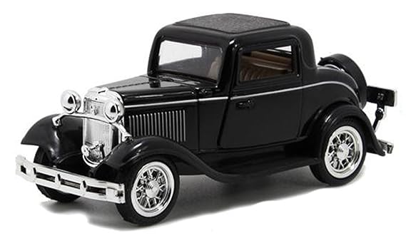 Webby 1:32 Scale Classic Vintage Die-Cast Model Pull Back Toy Car with Openable Doors (Multicolour)