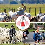 LEKATO 1 Pack 8 Inch Steel Cowbell with Handle Red Loud Noise Maker view 5
