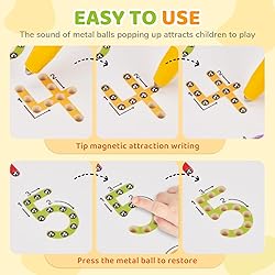 GAMENOTE Magnetic Number Tracing Board, 2 in 1
