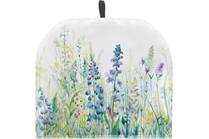 ZUXONGSY White Wildflowers Tea Cozy for Teapot Home Decor Tea Insulated Cosy Dust Proof Teapot Cover Keeping Warm Kitchen Accessories