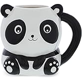 MUGNIV Novelty Panda Mug - Cute Coffee Mugs for Women and Funny Coffee Mug for Men, Cool Ceramic Animal Coffee Mug Gift for Hot and Cold Drinks - 17 oz.