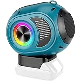 GRVODFRTA Wireless Bluetooth Speaker Compatible with Makita 18v Battery, TWS Paring, BT5.3, AUX TF USB Input, Portable Bluetooth Speaker Wireless for Home Jobsite Party Outdoor(No Battery)