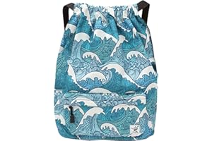 Risefit Waterproof Drawstring Bag, Gym Bag Sackpack Sports Beach Backpack for Men Women