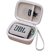 LTGEM Case Compatible with JBL Go 4 and JBL Go 3 and JBL Go 3 Eco Ultra-Portable Waterproof Speaker, Sand