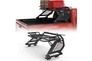 LOX ROX Fengzai Series Sport Roll Bar Compatible with Mid Size Pickup Truck for Tacoma, Ranger, Canyon, Frontier | Quick Installation no Drilling Required | Light Mount | with Cargo Basket