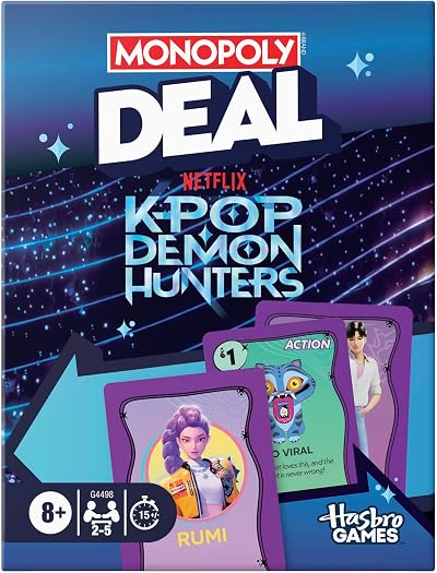 Hasbro Monopoly Deal KPop Demon Hunters Card Game