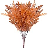 Subacy 3 PCS Artificial Greenery Stems Fall Leaves Stem, Autumn Faux Flowers, Autumn Decorations Artificial Plants for Floral Arrangement, Thanksgiving Decoration Table Centerpieces