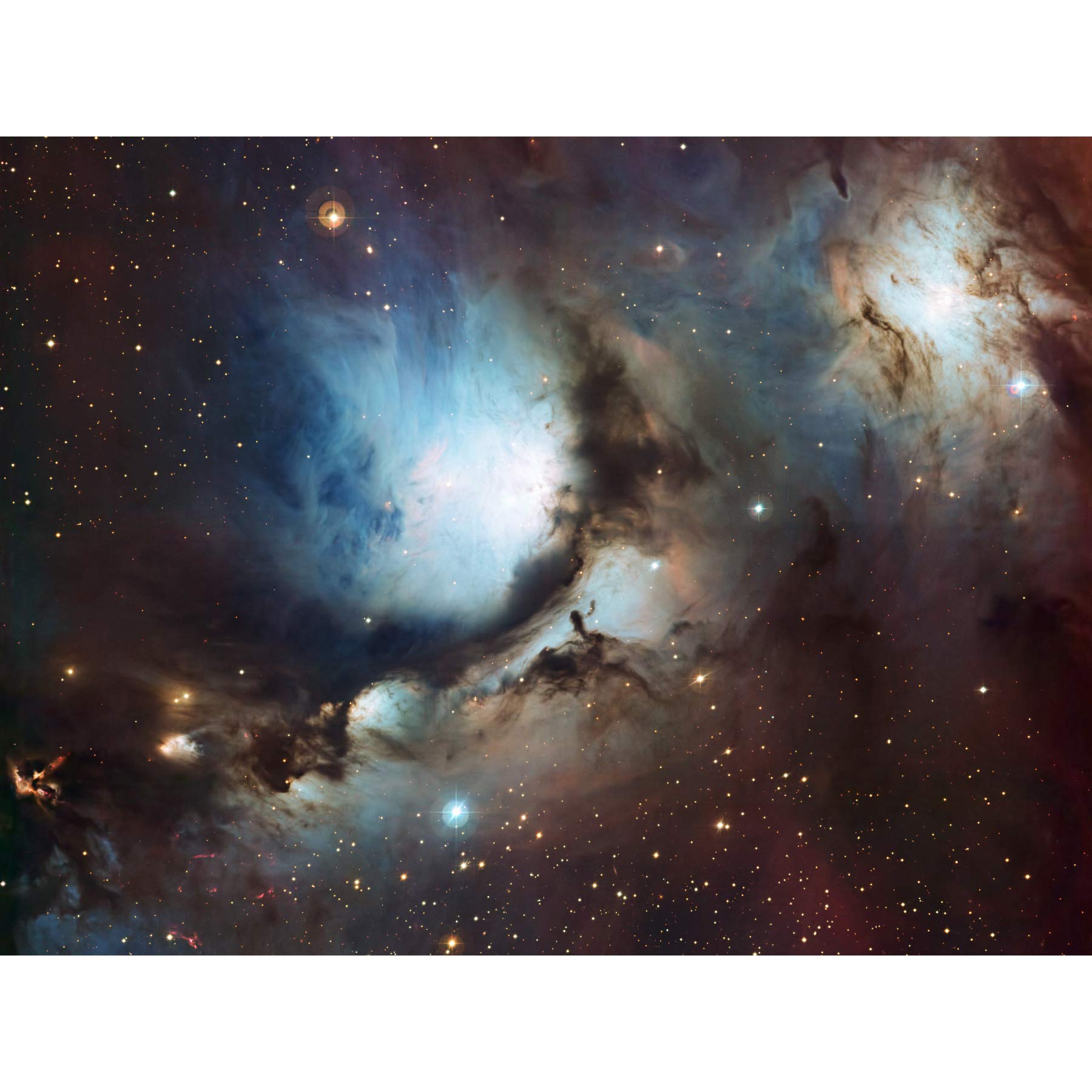 Wee Blue Coo Space Telescope Stars Orion Nebula Messier Hubble Large Art Print Poster Wall Decor 18x24 inch — image 1