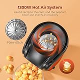 YASHE Electric Hot Air Popcorn Maker Machine 1200W Oil-Free Healthy 2 Min view 3