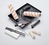 Fit For The Job 10pc Home Decorating Kit: Rollers Tray Brush Dust Sheet view 3